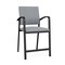Lesro Newport Hip Chair Metal Frame, Black, RS Fog Upholstery NP1161 - alternate 1